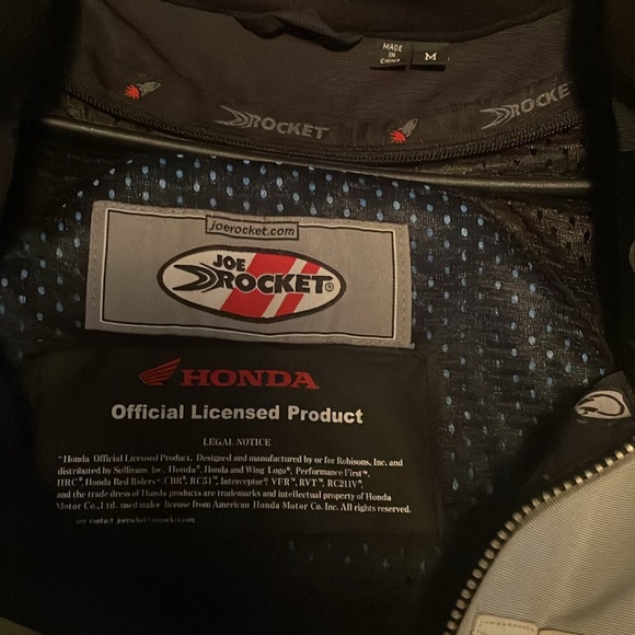 Joe Rocket Honda motorcycle jacket. . - Picture 3 of 3
